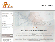 Tablet Screenshot of kosmetikstudio-vital.de